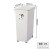 ASVEL按压式厨余分类垃圾桶大号商用夹缝带盖客厅卫生间 白色按压20L