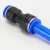赫钢 PU软管塑料对接快插快速接头PG气动气管变径接头 PG12-10（50个/包）蓝 