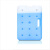 鸣固 蓝冰冰盒 降温应急保温循环使用冷藏降温保鲜冰晶盒 1150ml（300*195*25）