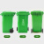 加厚垃圾桶大号户外物业环卫商用大容量带轮盖垃圾处理箱小区环保分类酒店工业医疗大垃圾桶 100 240L绿色带轮