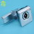 帝堡 MS813方头锁 适用高低压配电箱柜锁 控制机柜开关威图ps柜锁 塑料-灰白-带钥匙