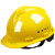 安全帽工地施工防护领导头帽加厚国标防砸头盔男建筑工程定制印字 V型ABS加厚-黄色(国标过检)