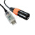 USB转XLR 卡侬头公头 声德音频处理器485通讯线 公头F 1.8m