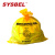 西斯贝尔（SYSBEL）废弃物处理袋防火垃圾桶垃圾袋金属垃圾桶垃圾袋生化垃圾桶垃圾袋危废品处理桶 黄色 10个/包中号70*80（长宽/cm）6丝 现货