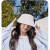 蕉宠一体无痕户外夏季帽女款防外线空顶遮阳帽太阳帽UPF50+ 香芋紫