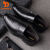 DRYWORLDDRYWORLD凉鞋男夏季新款凉皮鞋男商务正装上班鞋镂空透气皮鞋 黑色镂空SJ-5088-1 270mm