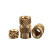 双斜纹土八铜螺母 铜镶件铜花母 热熔注塑螺母 铜嵌件螺母 铜螺母标价为100个价格 M141823