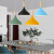欧普灯现代简约北欧吊灯工业风单头创意个性餐厅理发店饭店商用彩色 42厘米黑色30.瓦高亮灯泡
