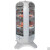 格力取暖器小太阳电暖器电暖气远红外摇头暖炉台地两用电热扇 白色+1200W NSJ-12(四面发热