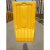 三孔水马围挡可移动防撞隔离墩安全施工注水隔离围栏塑料铁马护栏 黄色常规1.8米围挡