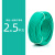 珠江电线电缆国标纯铜BVR1/1.5/2.5/4/6平方多股铜芯软线家 国标BVR多股2.5平方(绿色) 足1