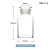 华欧  实验室大口试剂瓶 玻璃广口瓶 具玻塞 1403白色透明 2500ml