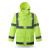 反光雨衣建筑施工保安荧光防水外套环卫保安巡逻防风可印字 206款300DPU上衣L码