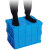 万汇尔塑料五金工具零件收纳螺丝盒子物料配件周转长方形盒胶箱加厚箱 45号箱64*42.3*25.6cm