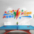 承琉乒乓球室文化墙贴画装饰画布置员工职工之家活动室墙面布置3d立体 2814乒乓球-8毫米加厚-红色 小