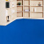 纯色白色PVC塑胶地板革舞台摄影T台展厅地胶加厚耐磨防水阻燃地垫 蓝色1.2mm