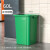 定制YYN商用无盖垃圾桶大容量2023厨房超大方形餐饮40大号20L 60L绿色正方形桶