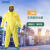 安思尔 MC3000耐酸碱有机无机化学品生物污染防尘全身连体化学防护服 黄色 XL 2 