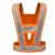 反光背心马甲工程工地安全外套外卖环卫工人荧光衣背带定制 橙色-白条 XL