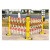 电力绝缘施工围栏玻璃钢圆管伸缩围栏可移动警示隔离带伸缩带护栏定制 常规1.2米高3米长红白