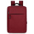小米粒商务双肩包男士多功能背包简约大容量背包电脑包书包 红色-双肩包