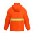 圣驰橘红环卫分体雨衣户外清洁路政施工反光雨衣雨裤套装  桔红色XL