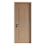 大自然木门卧室门室内门房间门隔音现代简约木质复合免漆门MWP924 金丝胡桃