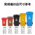 塑料垃圾袋卷装商用物业环卫厨房黑色超大号户外特大 80*10050只 常规垃圾桶80L内 加厚