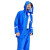 千里雨分体雨衣套装反光骑行雨衣双层蓝色款（可拆帽） XXL码