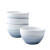 悦希（UIOSIN）悠瓷 45英寸欧式陶瓷碗套装4个 家用吃饭碗创意米饭碗小碗8只装 雾海45英寸饭碗4只装