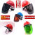 适用配安全帽防护面罩屏具打磨焊工专用支架带工地脸部透明紫 支架黑屏+安全帽