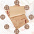 HKT-30 餐盘垫纸 一次性炸鸡汉堡快餐防油托盘垫纸三明治包装纸 防油本色报纸款 (400张)