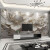 新福壁海墙纸定制3d立体浮雕法式花卉电视背景墙壁纸客厅壁布卧室墙布壁画 现代简约