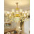 PDQ欧式客厅吊灯现代简约家用2024年奢华大气水晶大厅主灯餐厅灯 15头