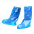 一次性雨天鞋套防水加厚长高筒养殖靴套防滑户外漂流耐磨塑料脚套 透明橡筋款200只 均码