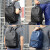 酷奇袋鼠 KQ背包新款男士双肩包旅行电脑大学生高中初中生男生书包男 1688灰色布艺手包