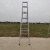 适用镀锌铁梯子加厚人字梯合页梯折叠梯工程梯方形梯防滑结实 2.5米方管人字梯7步