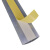 金固牢 KCAA-272 铝合金线槽板 明装耐踩弧形自粘地线槽 半圆穿线板电线布线槽 6号*1米
