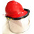 约巢定制适用LNG加气站耐低温防护面屏防雾防飞溅面罩液氮防冻面屏冲 客户红色头盔+面屏+支架