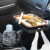 CLCEY车载水杯架汽车内用多功能饮料架一分二双层置物架茶杯座 比亚迪 特斯拉modey/mode3/modex