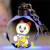 哆啦A梦（Doraemon）机器猫水晶钥匙扣挂件生日礼物女 送男大雄源静香儿童玩具 哆啦A梦 04 不刻字(光要图案)