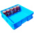 大号正方形塑料周转箱加厚四方形零件盒胶筐收纳工具零配件中转盒 小方箱：长330宽330高90（内尺寸） 蓝色长宽高mm