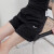 耐克（NIKE）运动裤女裤夏季新款休闲裤针织透气宽松五分裤短裤DM6729-133 DM6729-010黑色  XL