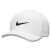 NIKE网球帽子男女户外运动帽高尔夫遮阳帽可调节鸭舌帽 白黑 Large