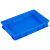 采易乐 塑料方盘 加厚周转箱长方形浅盘盆养殖盘龙虾托盘 蓝色 3#海鲜盘（390*235*95）15155