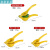 家小优高品质手动榨汁机大号橙汁挤压器家用 多功能双层柠檬夹二合一铝 单层大号(气泡袋装)