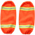 适配环卫工人橘红安全服反光条套袖护袖清洁绿.化物业保洁