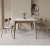 凯莱宝现代简约岩板餐桌椅组合胡桃色长方形家用实木餐厅客厅厨房吃饭桌 桌+4椅(巴西橡木) 75cm 120x70x
