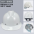 玦袂安全帽建筑工地帽施工程帽ABS玻璃钢加厚国标特硬透气定制印字 2020白(ABS)烤漆工艺
