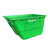 400L保洁车手推塑料环卫垃圾车大号户外垃圾桶市政物业垃圾清运车 定制 绿色(整车)